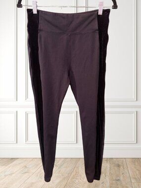 Athleta Black Athletic Leggings Women's Medium Zip Pocket